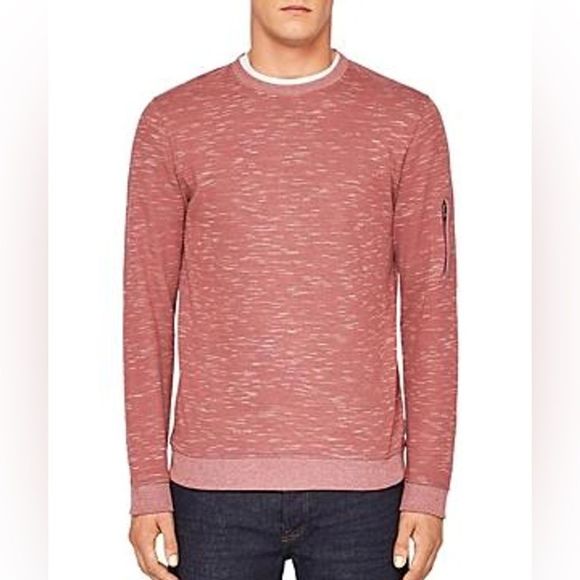TED BAKER CREW NECK SWEATER/sweatshirt. Dusty rose size 3/small - medium. EUC - Picture 3 of 12